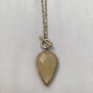 Lucky Brand Pendant Reversible Stone Necklace